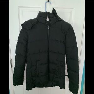 Black puffy jacket